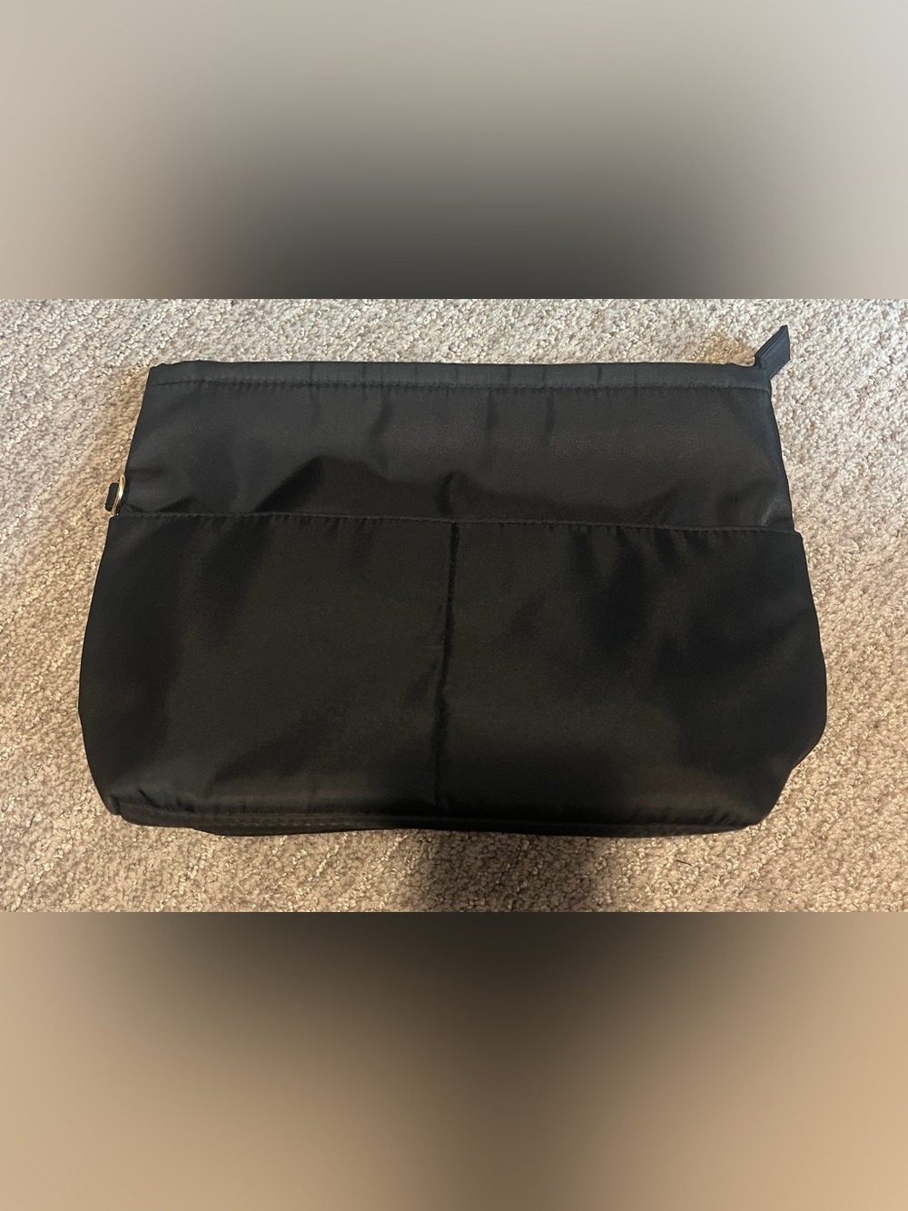 Purse Insert Organizers for Petite Tote Bag Organizer Shaper with Zipper Black - Picture 8 of 8